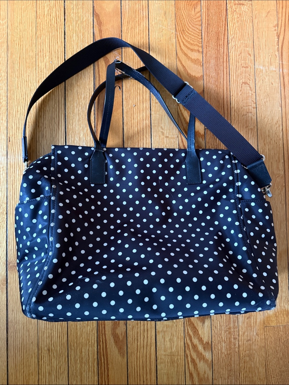 kate spade Black and White Polka Dot Tote - Picture 5 of 8